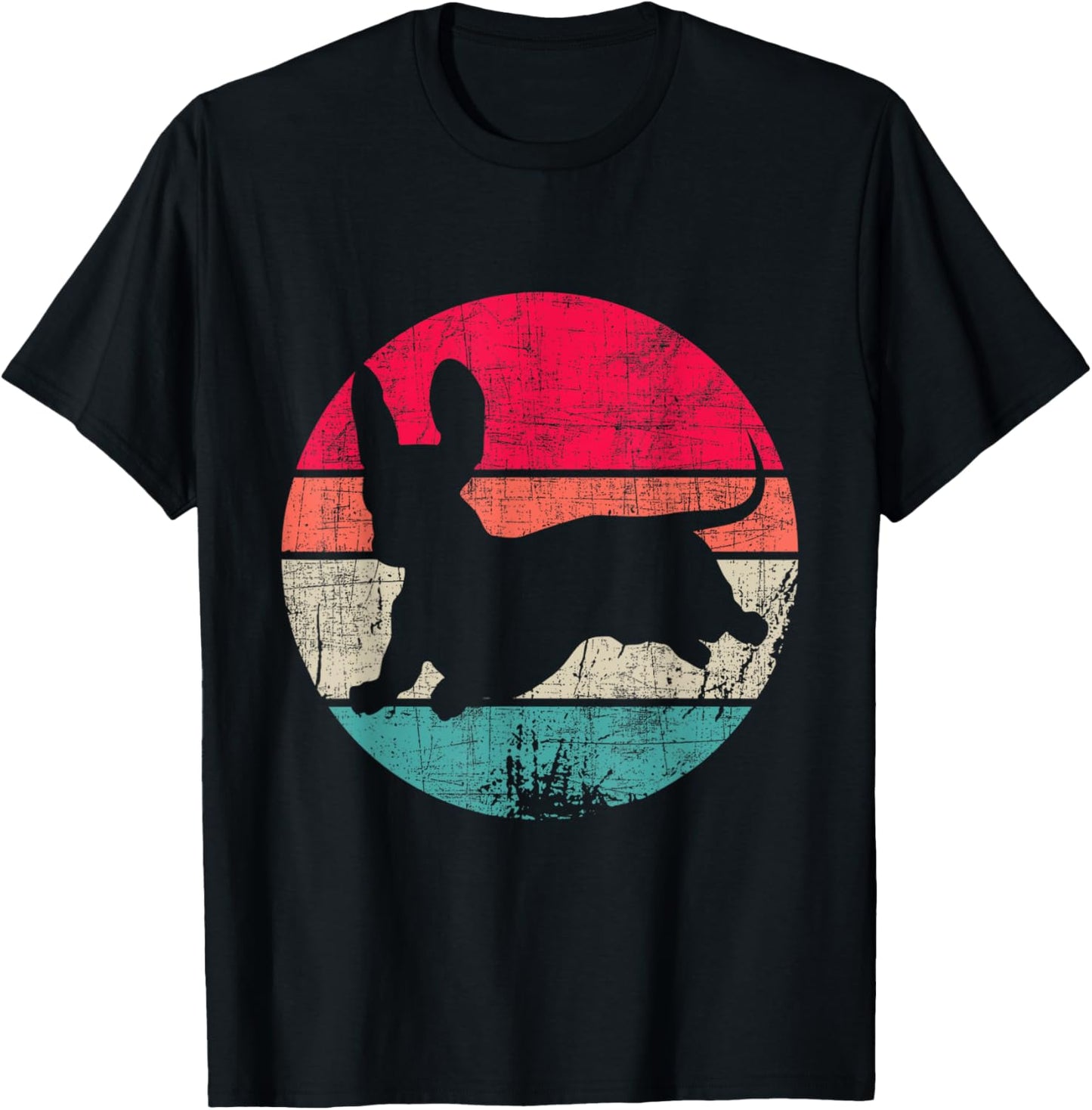 Retro Vintage Dachshund - Dog Trainer 60s 70s Animal Breeder Men Women Girls Kids T-Shirt - T-Shirt | Black