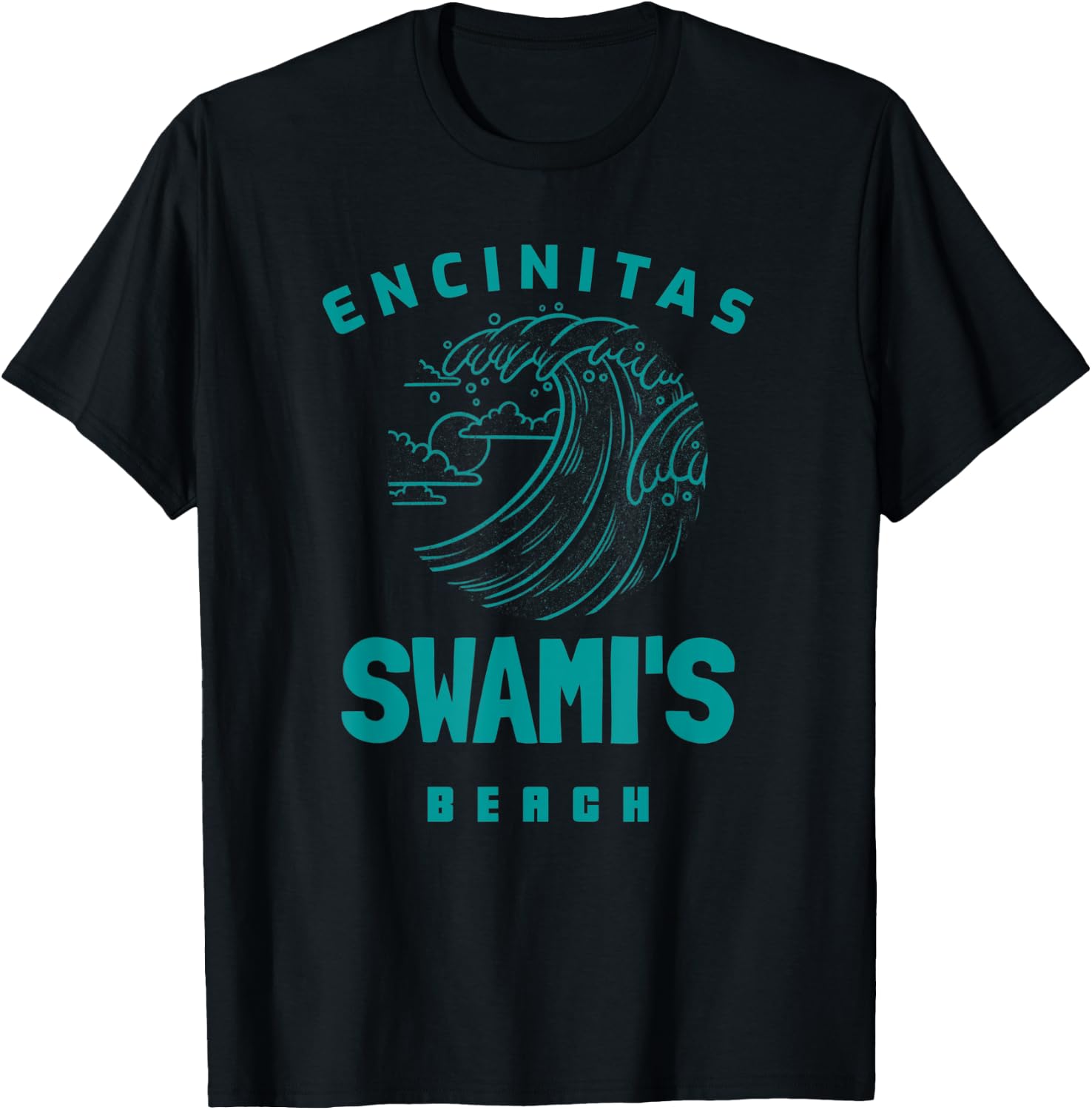 Swami's Beach Encinitas California Women Kids T-Shirt - T-Shirt | Black