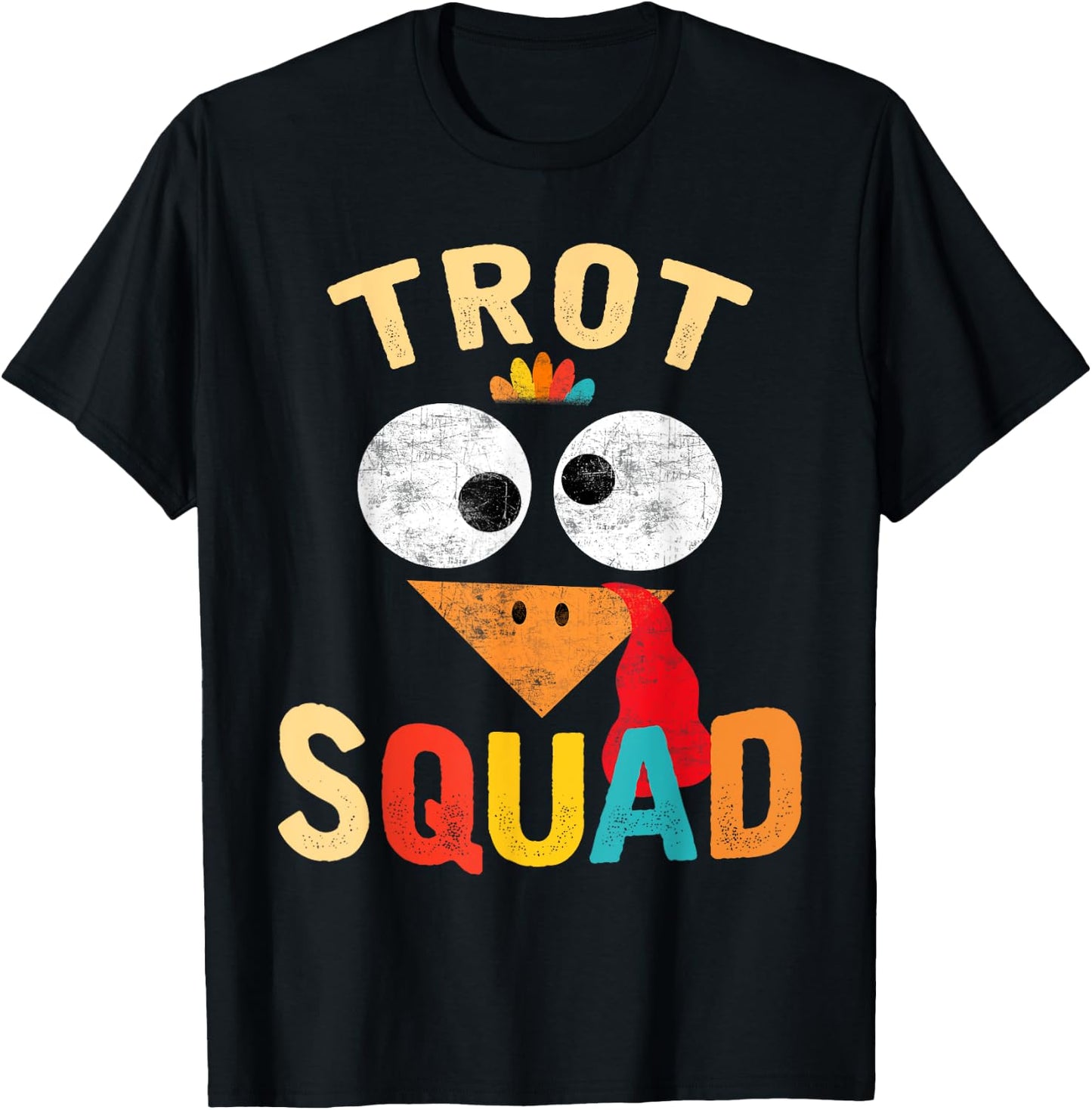Thanksgiving Turkey Trot Squad 2025 Trot Race Women Men Kids T-Shirt - T-Shirt | Black