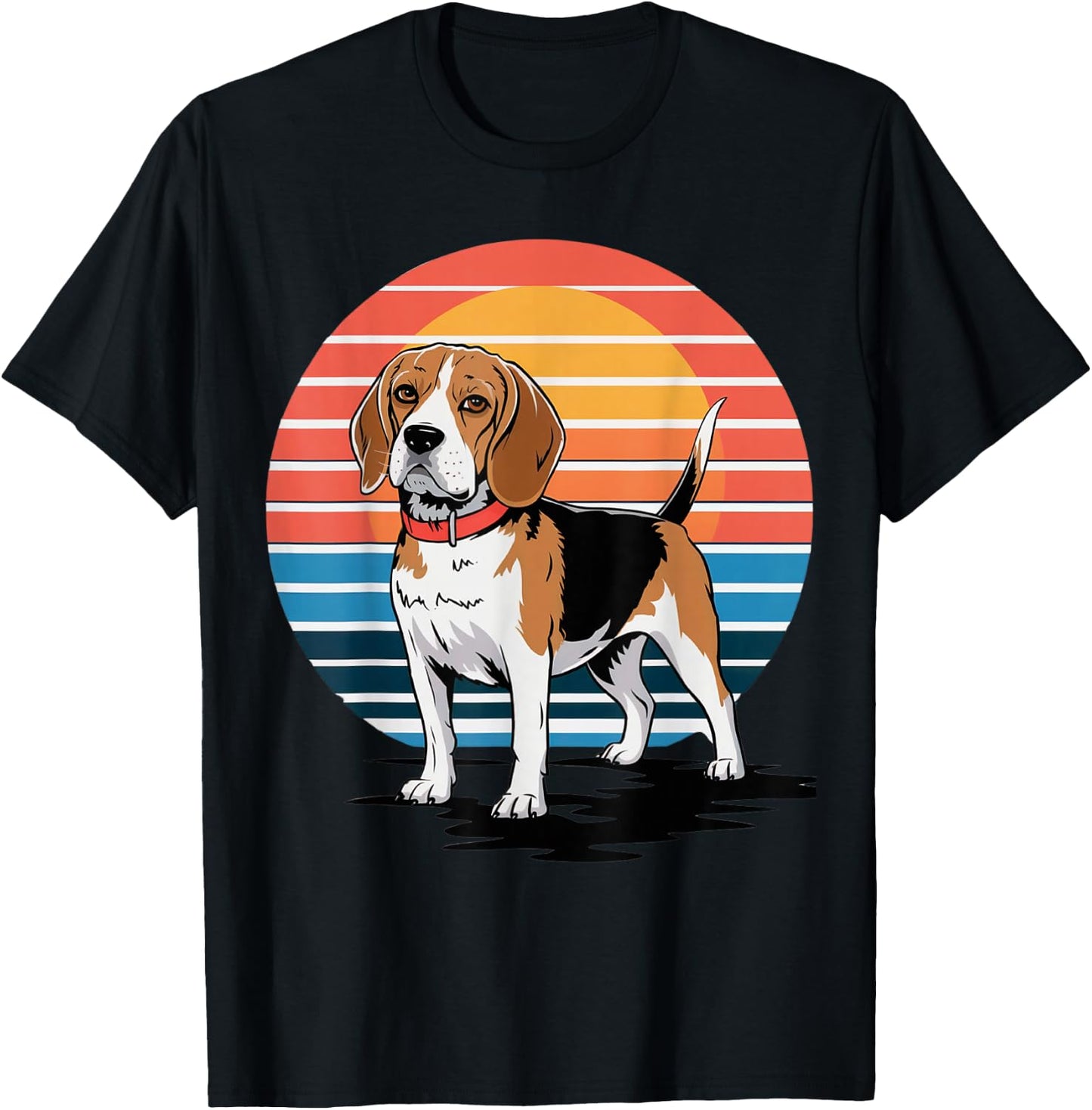Retro Beagle Vintage Dog Lover Gifts Women Kids T-Shirt - T-Shirt | Black