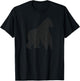Gorilla Distressed Print - Vintage Gorilla T-Shirt - T-Shirt | Black