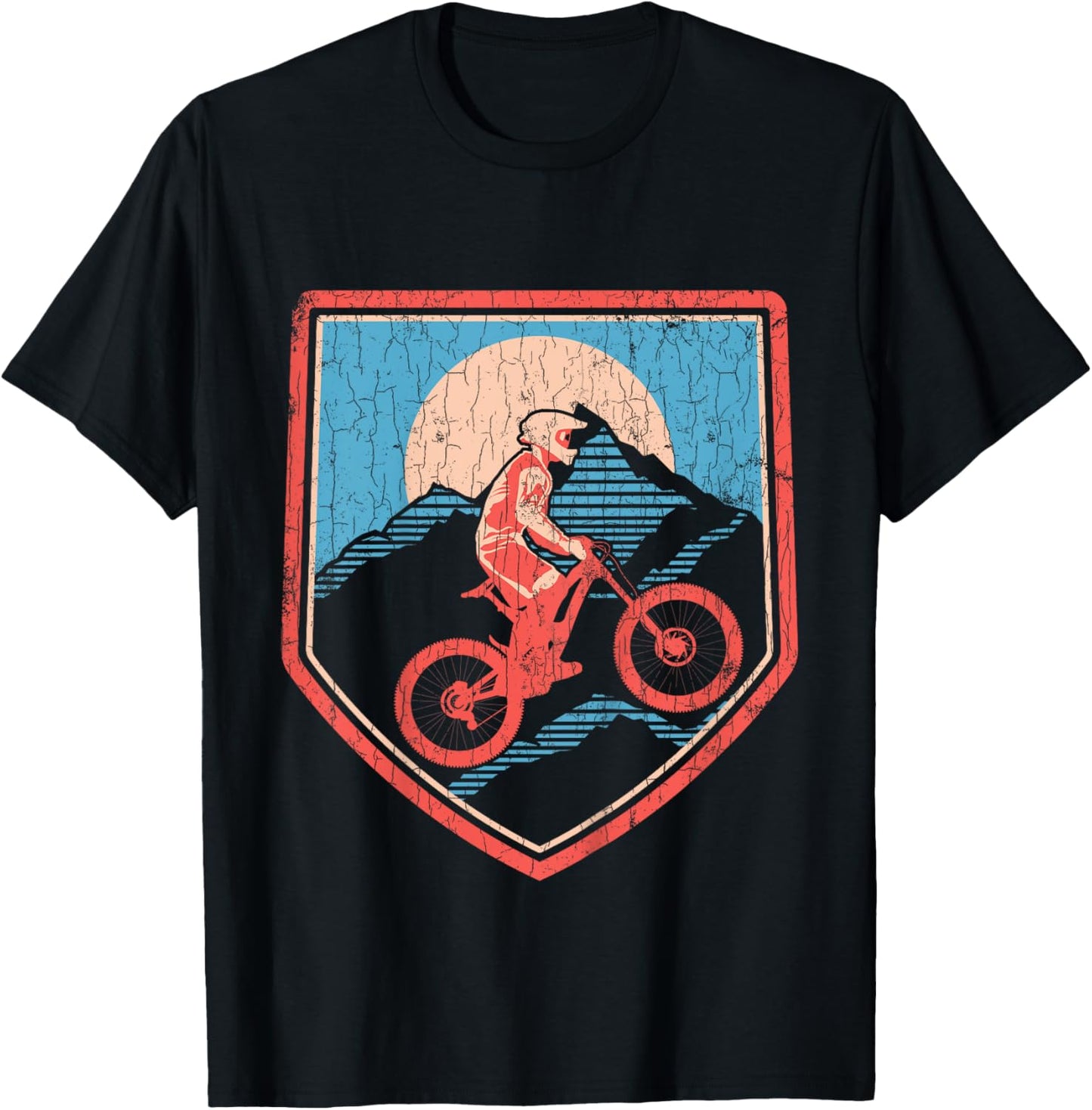 Kids Mountain Bike Cycling Gifts Youth Boys T-Shirt - T-Shirt | Black