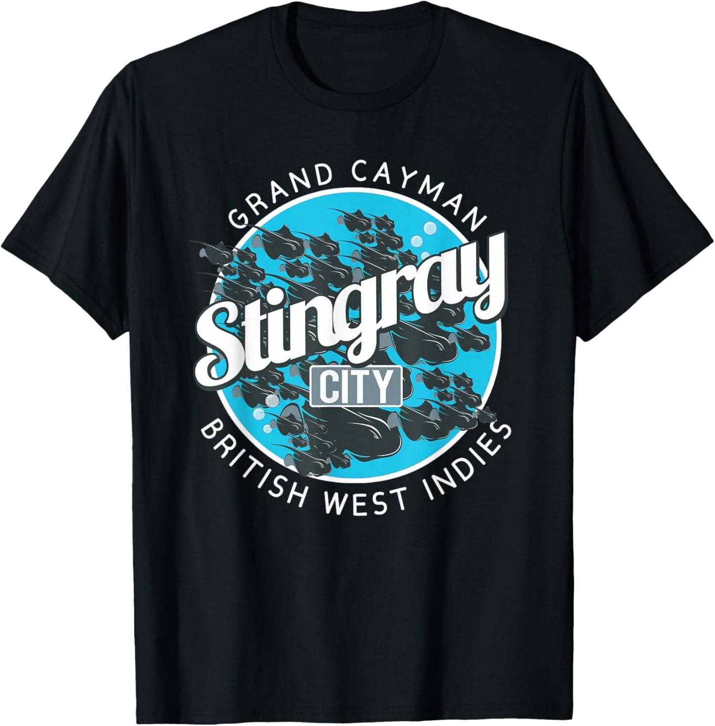 Stingray City Grand Cayman Islands T-Shirt - T-Shirt | Black
