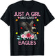 Eagle Bird Girls Just A Girl Who Loves Eagles T-Shirt - T-Shirt | Black