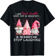 I Am Sweet Lovable Kind Shy And Innocent Pink Gnomes Funny T-Shirt - T-Shirt | Black