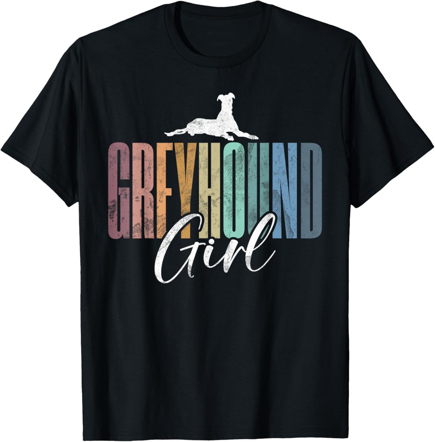 Greyhound Girl T-Shirt - T-Shirt | Black
