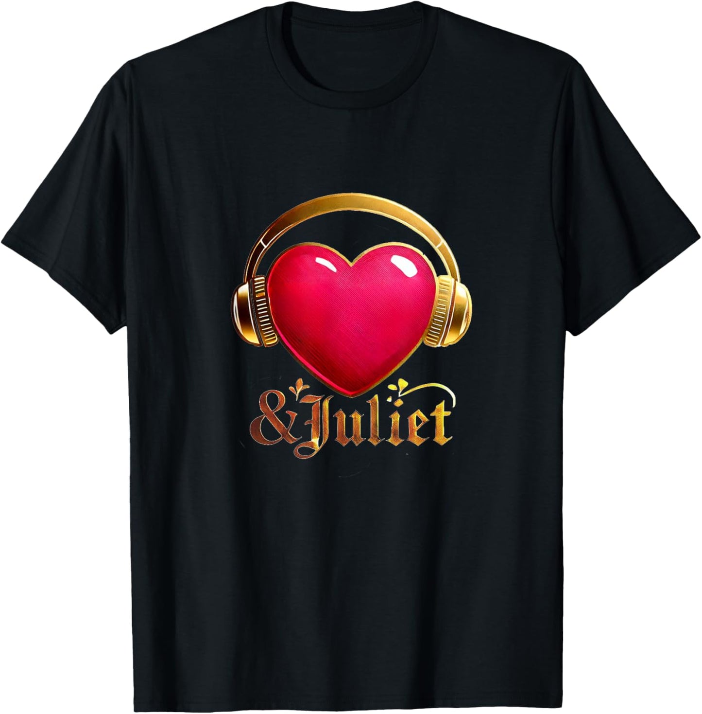 & Juliet Musical Theatre Heart Musicals T-Shirt - T-Shirt | Black