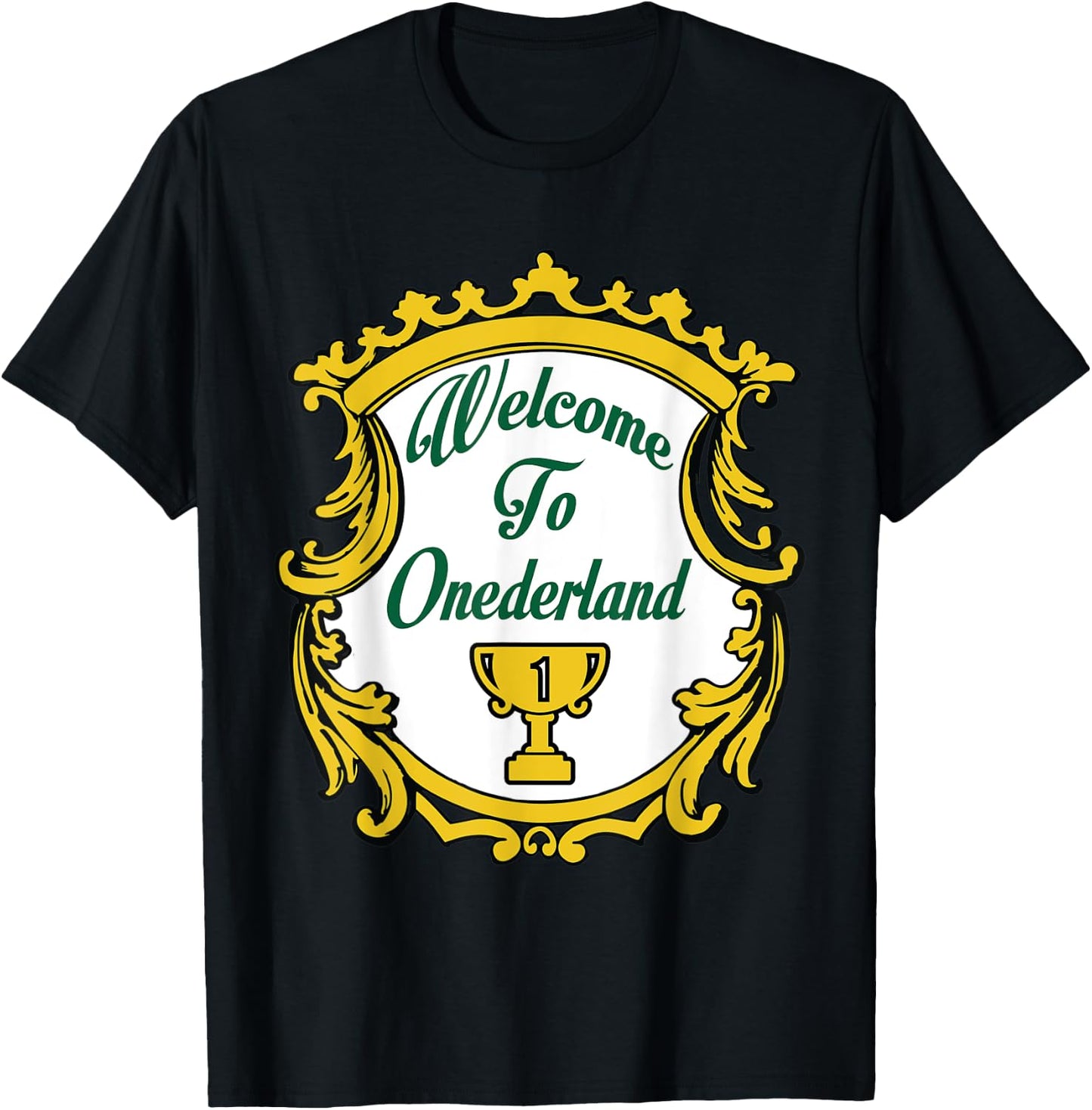 Welcome To Onederland Novelty Weight Loss T-Shirt - T-Shirt | Black