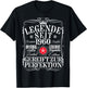 66. Geburtstag Mann Frau 66 Jahre 1960 Deko Lustig Geschenk T-Shirt - T-Shirt | Black