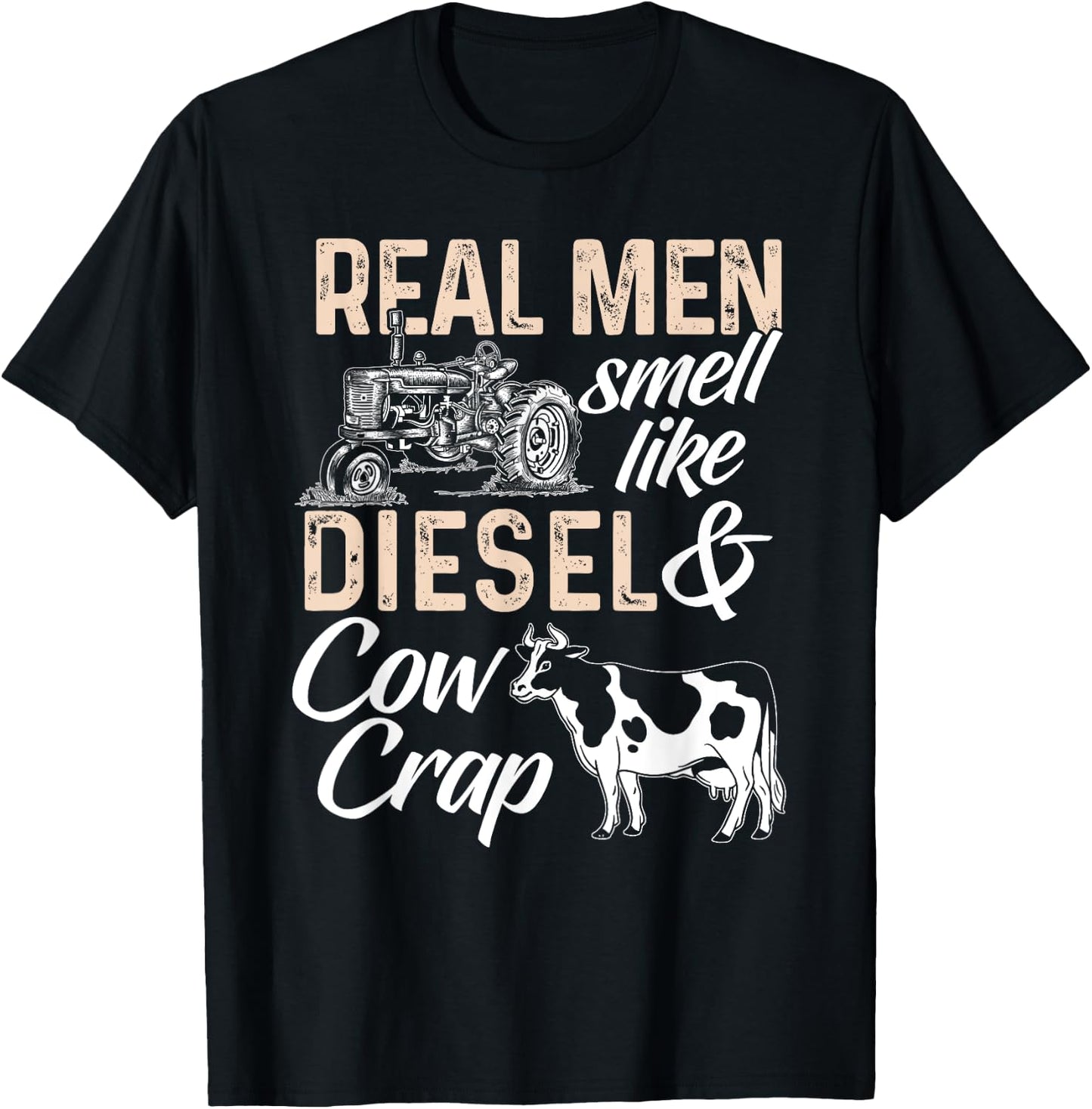 Funny Farmer Shirt Men Tractor Boys Tractor Lover Rancher T-Shirt - T-Shirt | Black