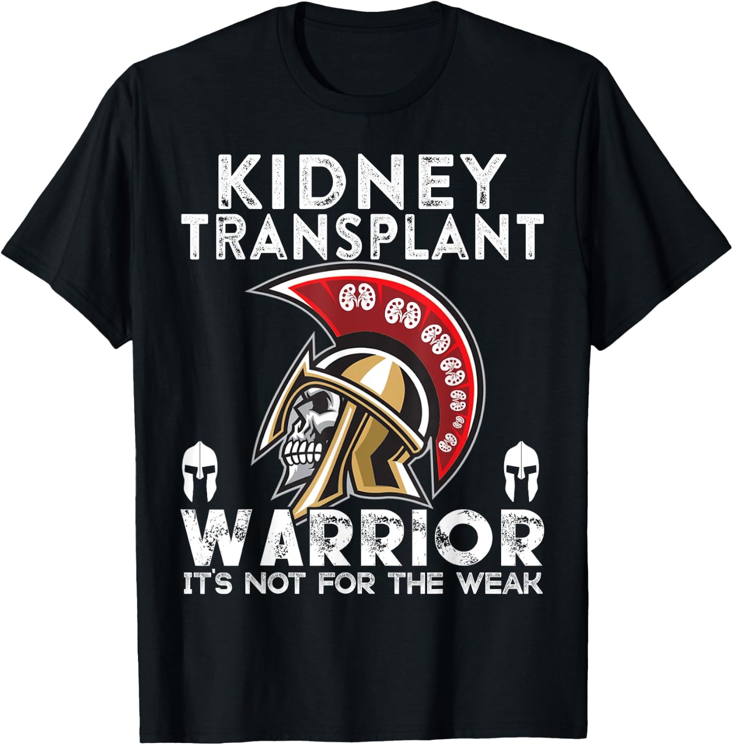 Kidney Transplant T shirts Warrior Awareness Gift T-Shirt - T-Shirt | Black