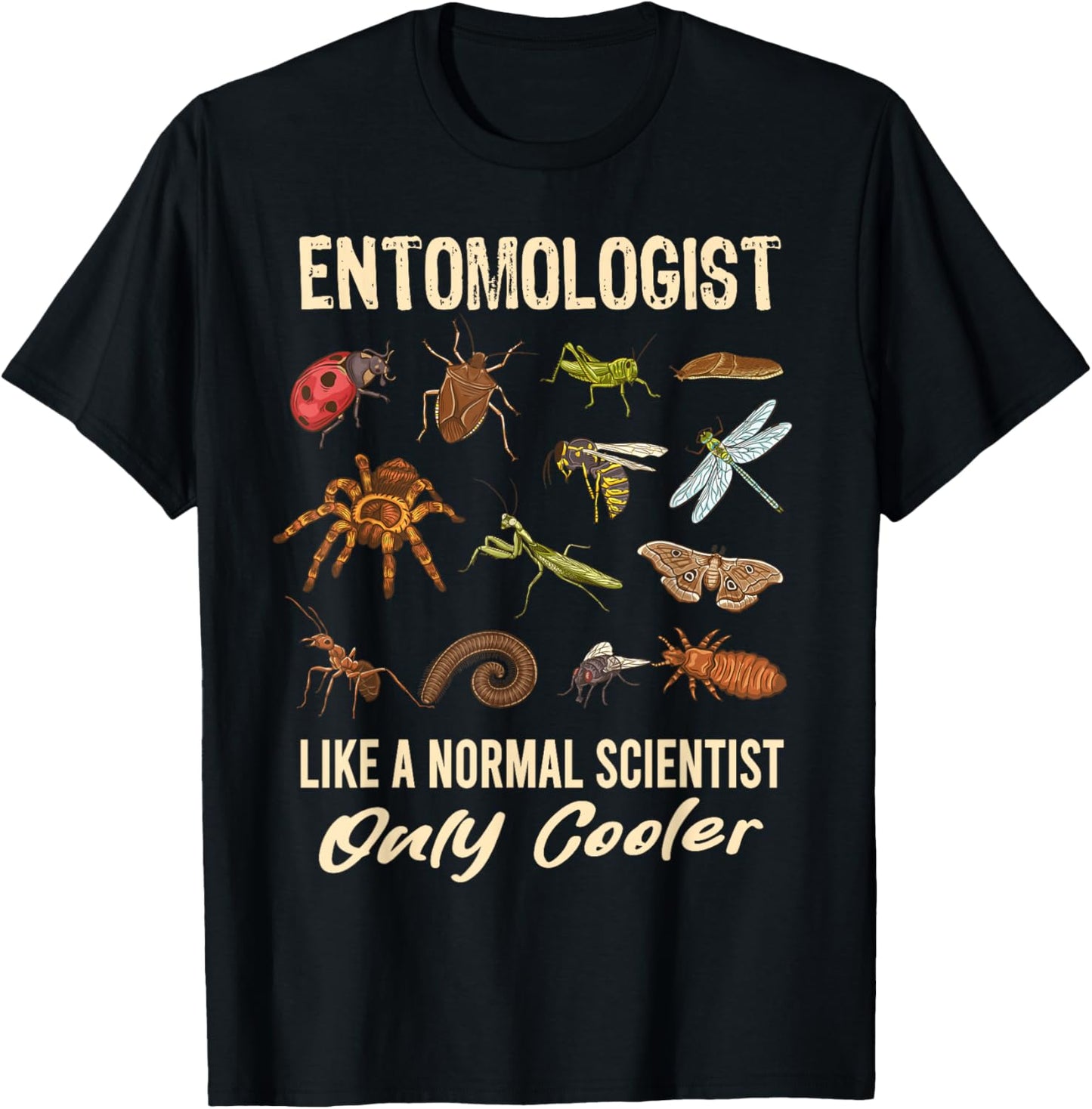Entomologist Definition Funny Entomology Science Insect T-Shirt - T-Shirt | Black