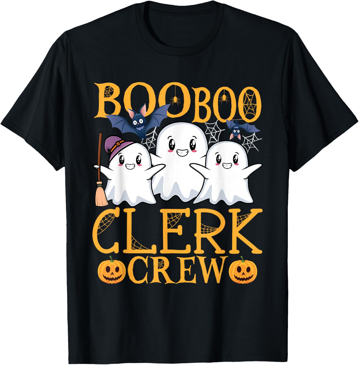 Clerk Halloween Job Design Halloween Crew Clerk T-Shirt - T-Shirt | Black