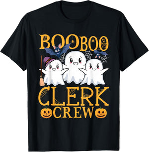 Clerk Halloween Job Design Halloween Crew Clerk T-Shirt - T-Shirt | Black