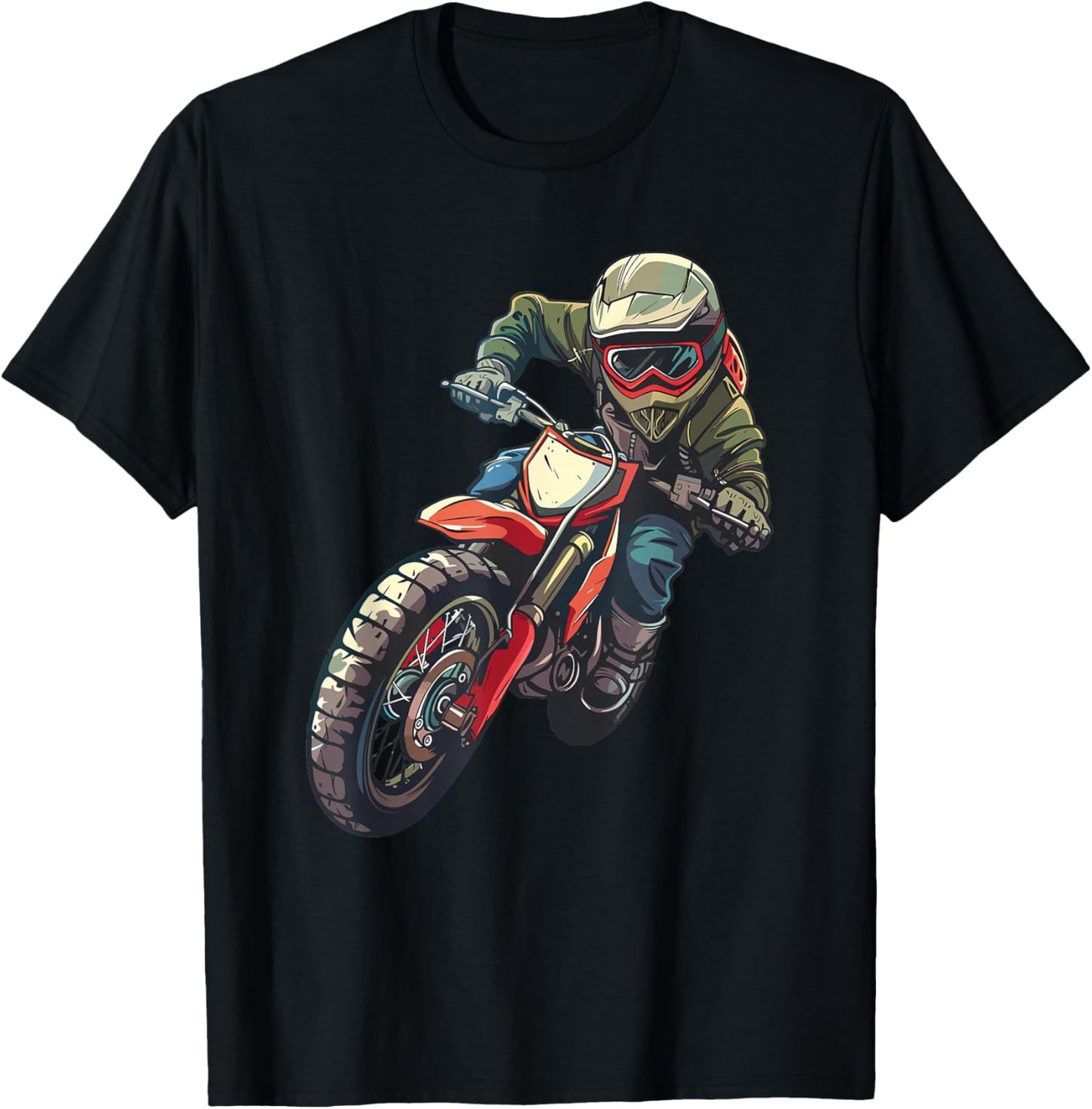 Kids Dirt Bike T-Shirt - T-Shirt | Black