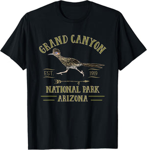 GRAND CANYON NATIONAL PARK ARIZONA Roadrunner souvenir T-Shirt - T-Shirt | Black