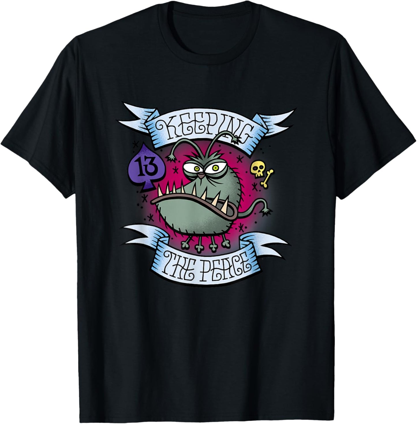 Minions Keeping The Peace Kyle Retro Logo T-Shirt - T-Shirt | Black