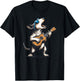 Dog Playing Guitar Singing Bull Terrier Funny Men Women Kids T-Shirt - T-Shirt | Black