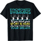Synchronized Swimming Shirt Synchro Swimmer Artistic T-Shirt - T-Shirt | Black
