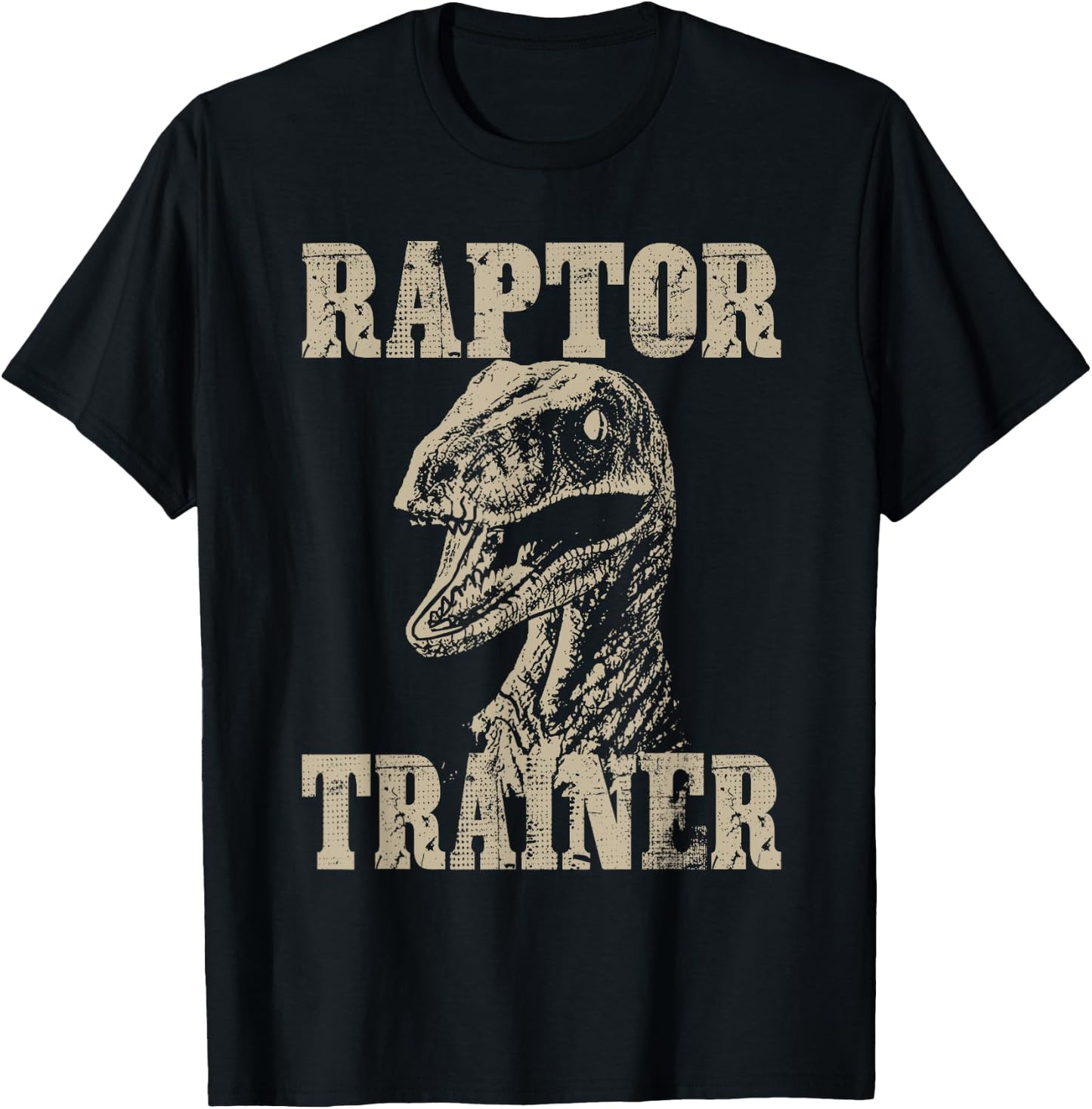 Raptor Trainer Funny Dinosaur Lover Halloween Costume T-Shirt - T-Shirt | Black