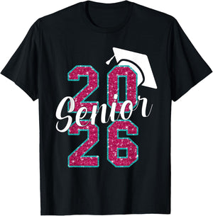 Senior 2026 First Day Of School Class Of 2026 Graduate T-Shirt - T-Shirt | Black