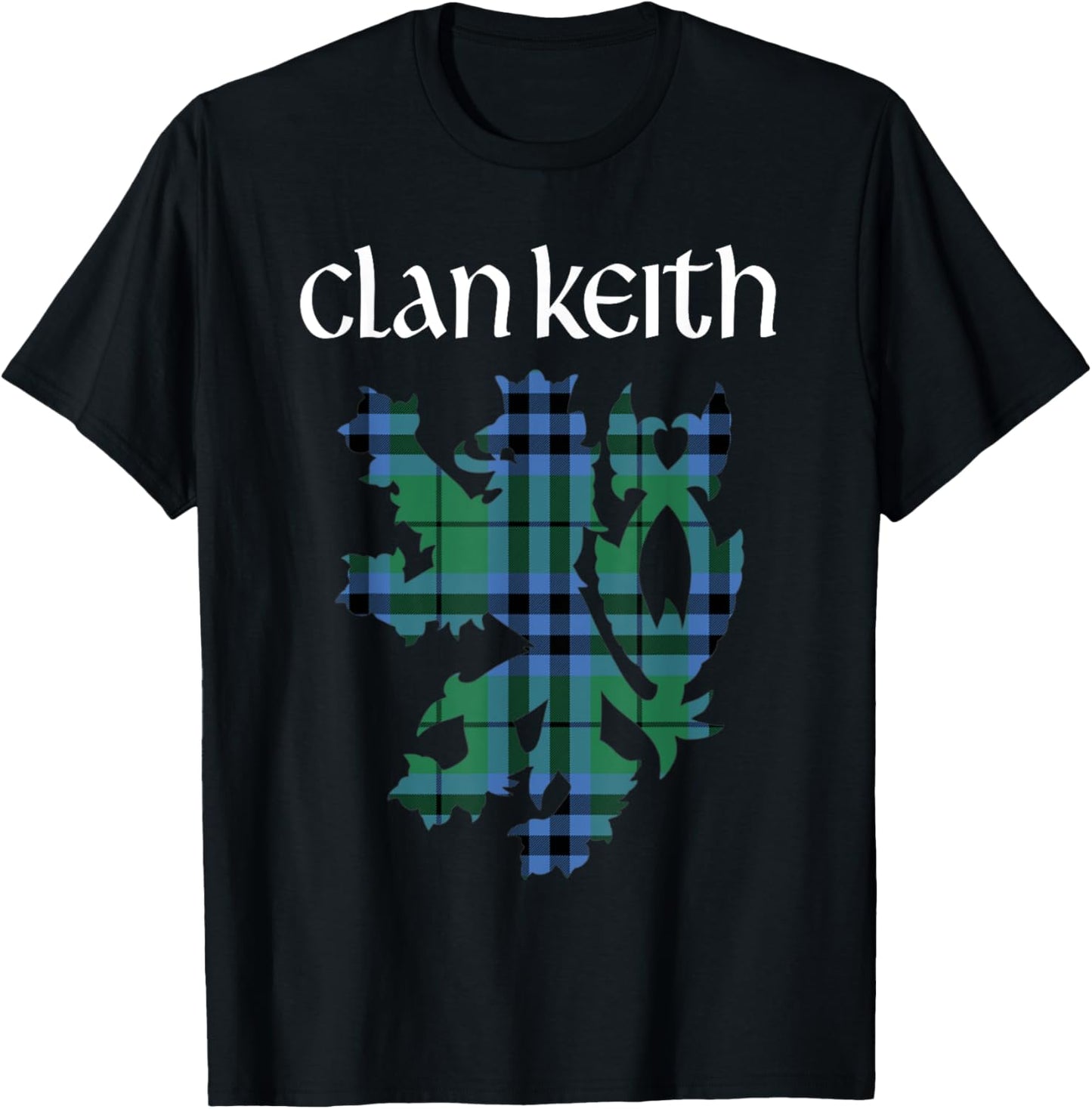 Clan Keith Tartan Scottish Family Name Scotland Pride T-Shirt - T-Shirt | Black