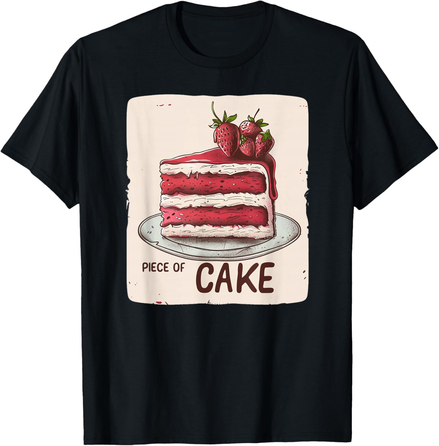 Pretty Piece of Cake Costume for Boys and Girls T-Shirt - T-Shirt | Black