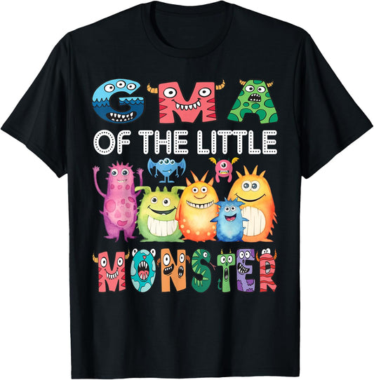 Gma Of The Little Monster Kids 1St Birthday Party T-Shirt - T-Shirt | Black