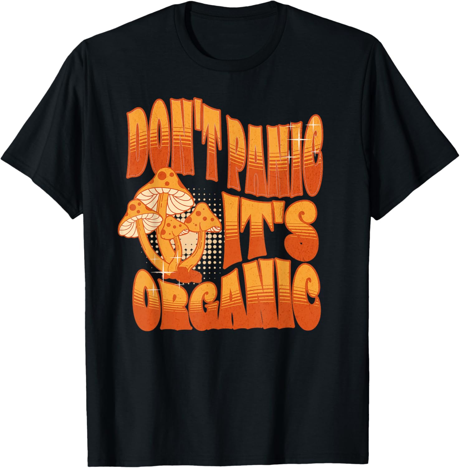 Don't Panic It's Organic T-Shirt - T-Shirt | Black