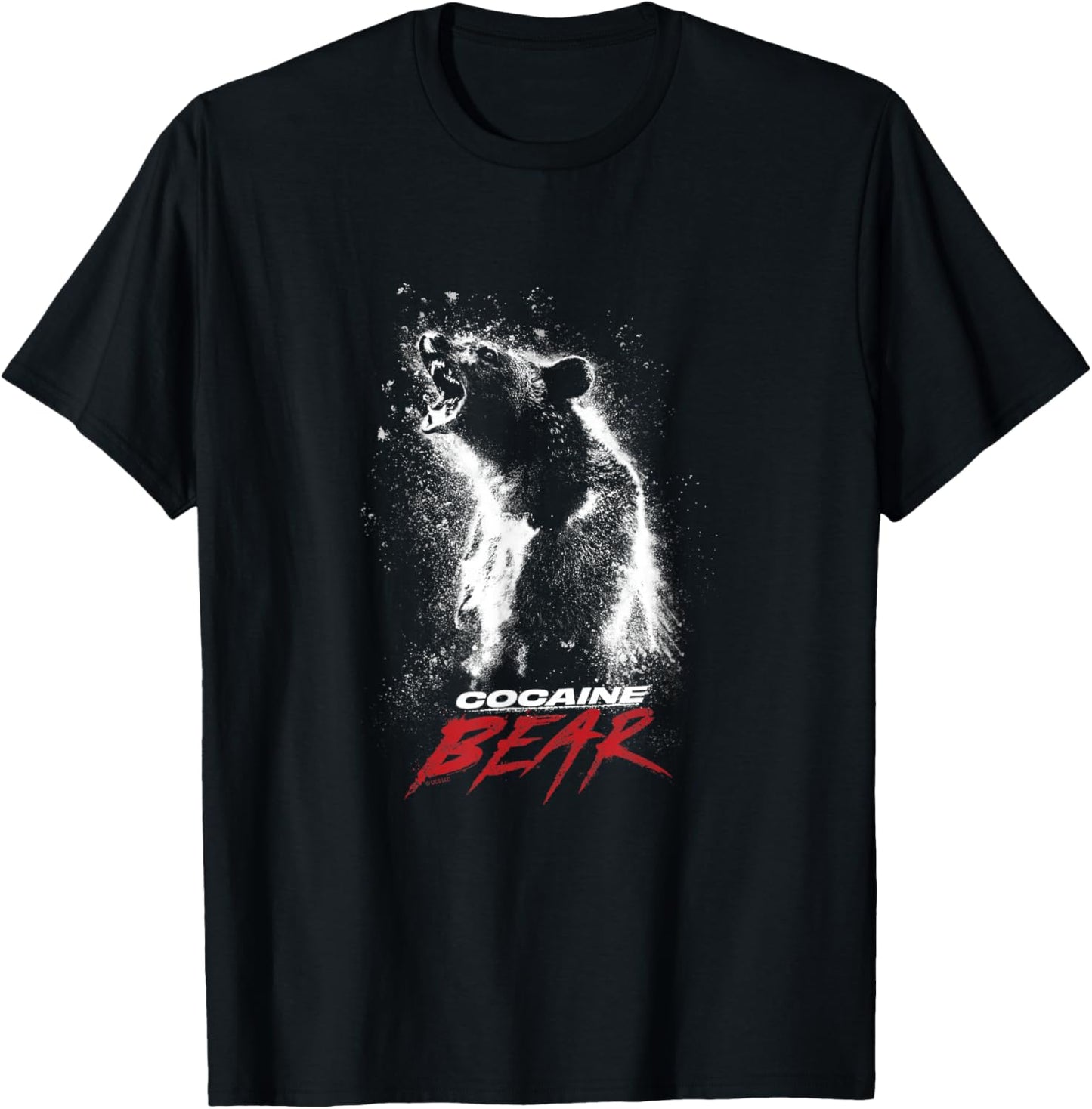 Cocaine Bear Movie Logo T-Shirt - T-Shirt | Black