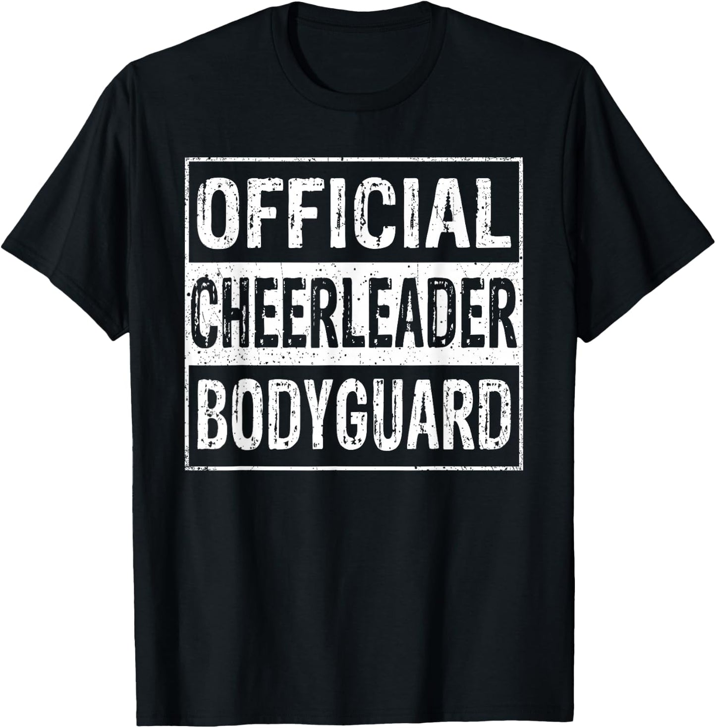 Official Cheerleader Bodyguard Cheerleading MM T-Shirt - T-Shirt | Black