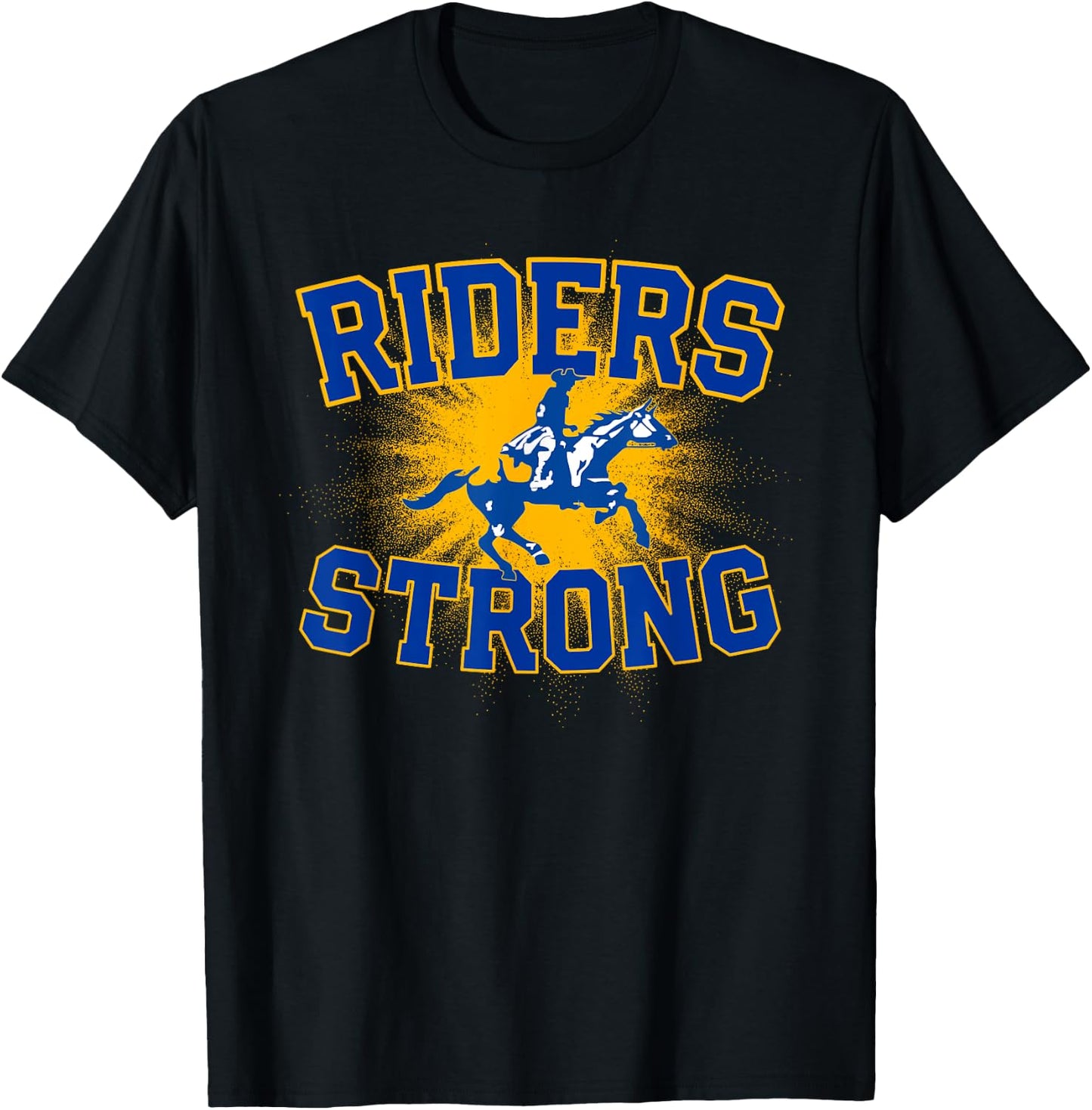 Caesar Rodney Riders Logo Strong Flag HS T-Shirt - T-Shirt | Black