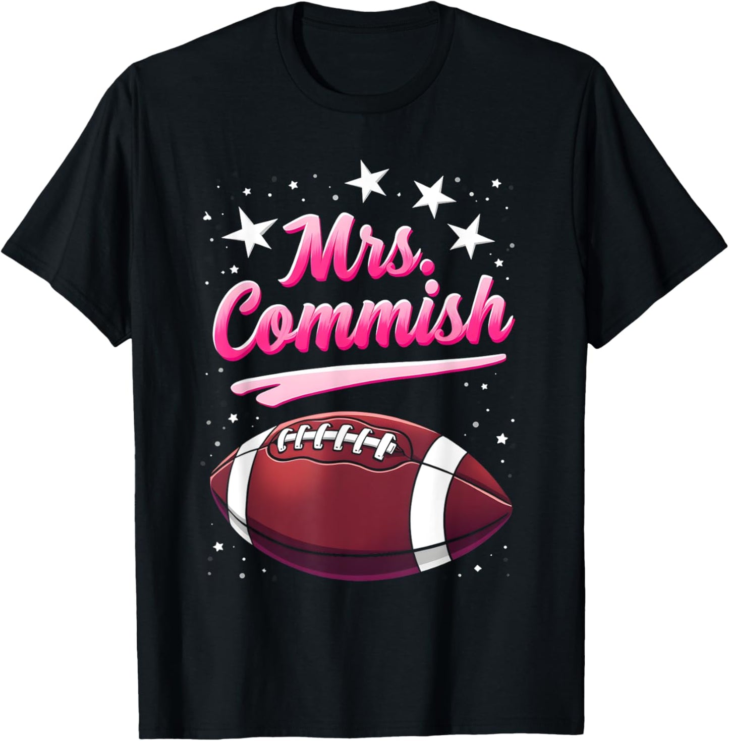 Mrs Commish Fantasy Football Commissioner Fantasy Football T-Shirt - T-Shirt | Black