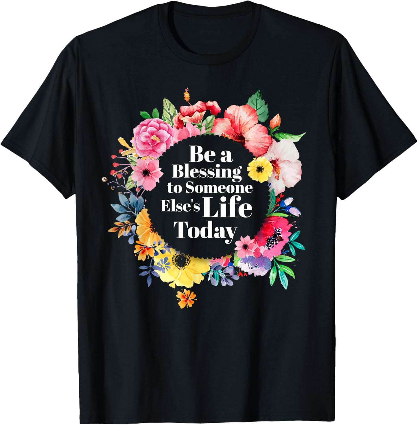 Blessing Life Today - Inspirational Blessed Grateful T-Shirt - T-Shirt | Black