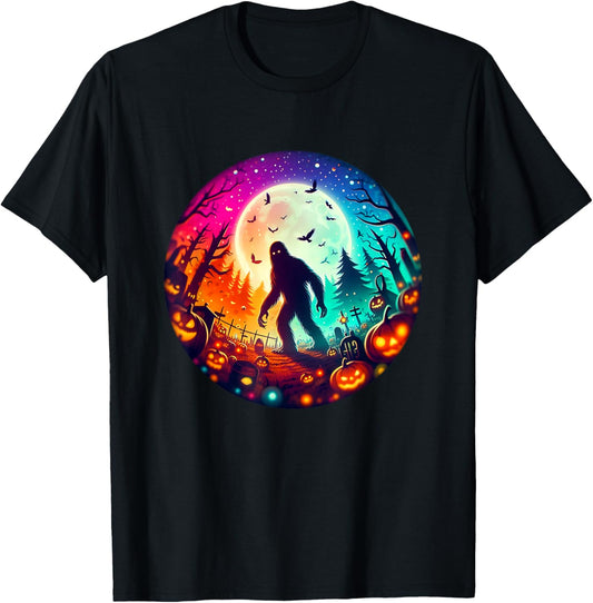 Bigfoot sasquatch Halloween Men Women Boys Kids Costume Idea T-Shirt - T-Shirt | Black