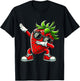 Funny Dabbing Strawberry Summer Fruit Lover Men Women Kids T-Shirt - T-Shirt | Black