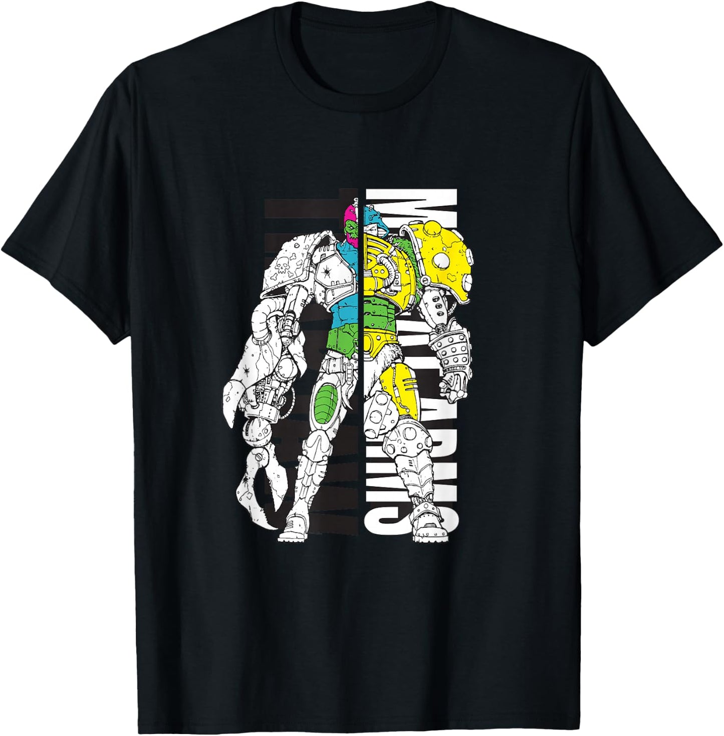Masters of the Universe - Trap Jaw & Man-At-Arms T-Shirt - T-Shirt | Black