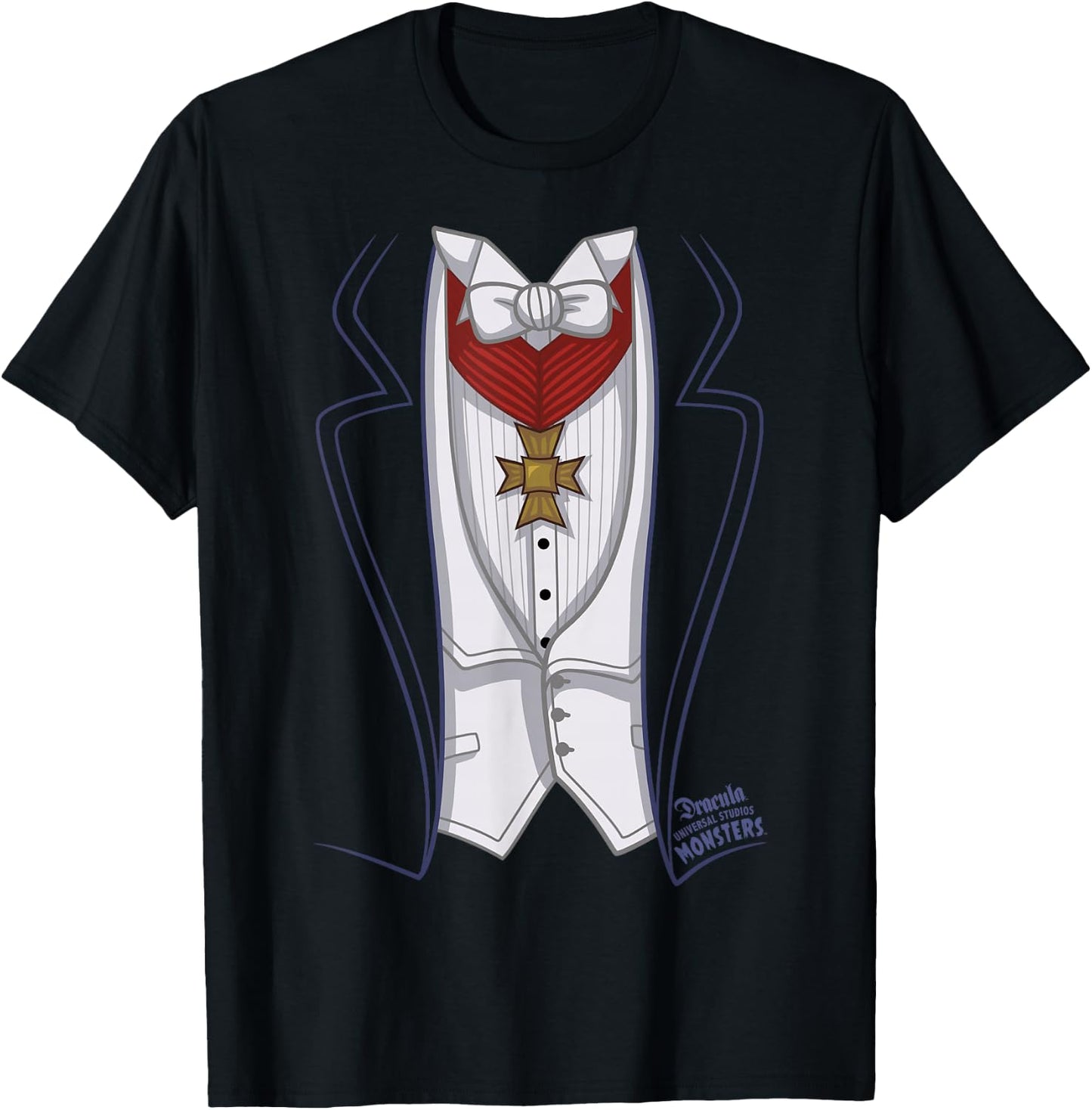 Universal Monsters Dracula Costume T-Shirt - T-Shirt | Black
