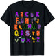Funny Halloween Alphabet ABCs Learning Kindergarten Teacher T-Shirt - T-Shirt | Black