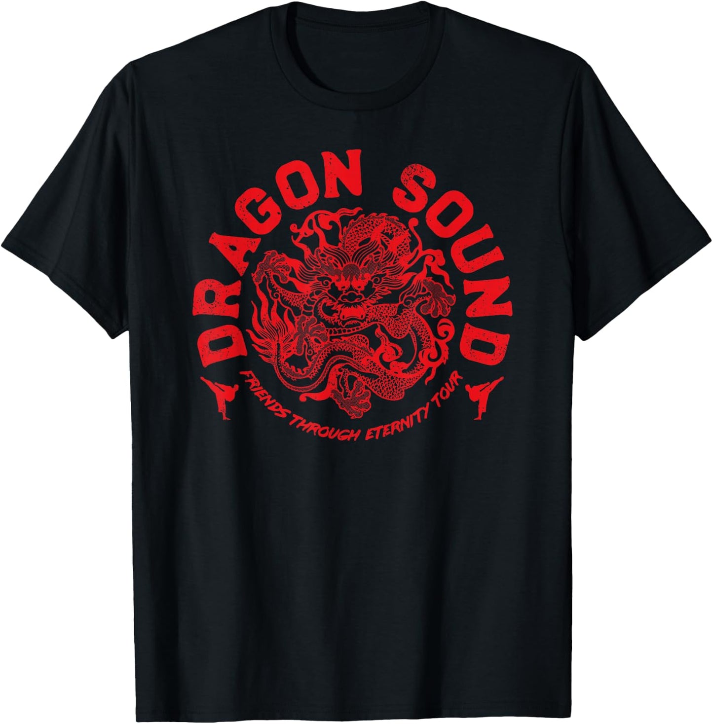 Dragon Sound Friends Through Eternity Tour Red Print T-Shirt - T-Shirt | Black