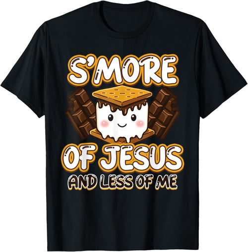 Christian Camping Smore Jesus Less Me Funny Religious Camper