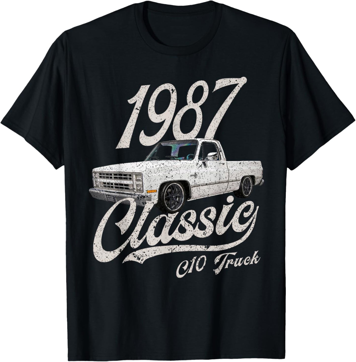 1987 87 C10 Truck T-Shirt - T-Shirt | Black
