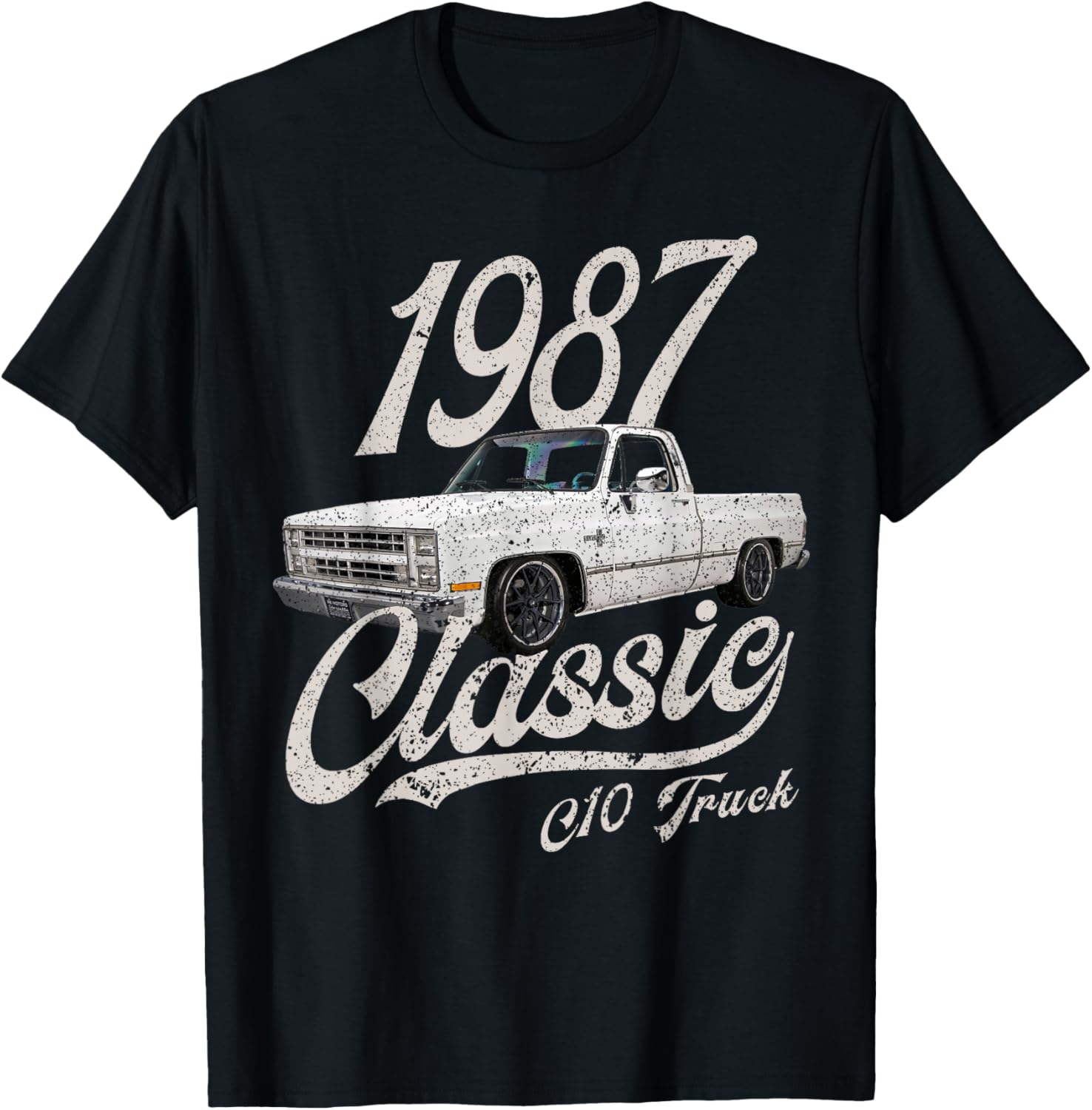 1987 87 C10 Truck T-Shirt - T-Shirt | Black