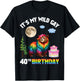 LGBT Rainbow Bear It’s My Wild Gay 40th Birthday 40 Years T-Shirt - T-Shirt | Black