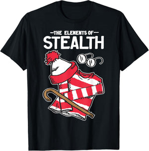 Where's Waldo Elements of Stealth Outfit Graphic T-Shirt - T-Shirt | Black