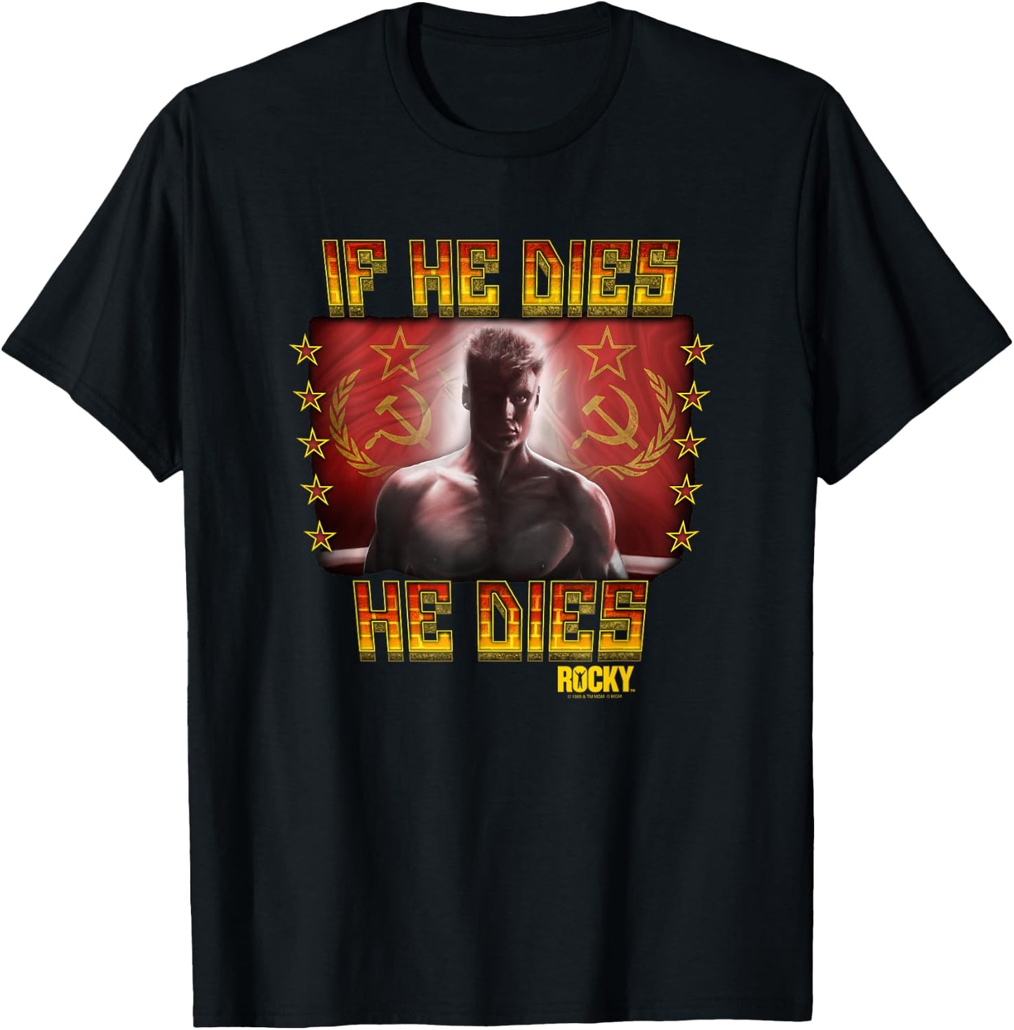 Rocky IV Condolences T-Shirt - T-Shirt | Black
