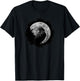 Black Crow Mystical Raven at Full Moon T-Shirt - T-Shirt | Black