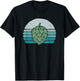 Hops Lover Vintage Beer Graphic Dark Sunset Hop Illustration T-Shirt - T-Shirt | Black