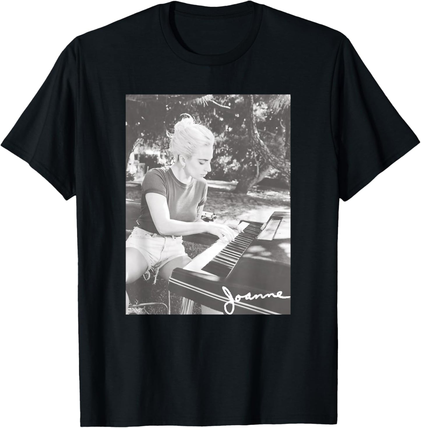 Official Lady Gaga Joanne Photo T-Shirt - T-Shirt | Black