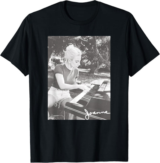 Official Lady Gaga Joanne Photo T-Shirt - T-Shirt | Black